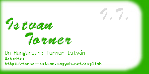 istvan torner business card